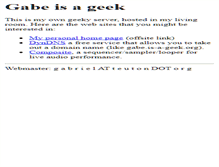 Tablet Screenshot of gabe.is-a-geek.org